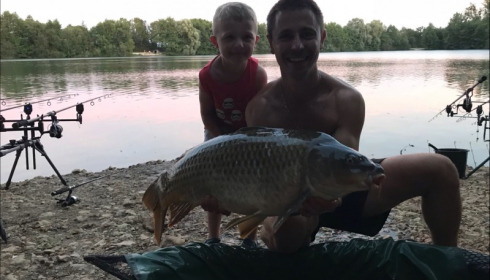 A 30 lb carp from Blue Lake, Aug 2018