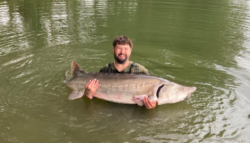 A 94 lb sturgeon from Blue Lake, matt rowlinson, Aug 2021