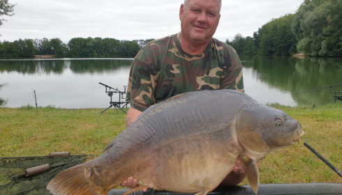 A 55 lb carp from Blue Lake, paul, Aug 2021