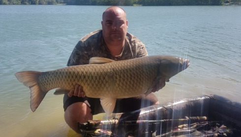 A 33 lb carp from Blue Lake, Dean Harris , May 2019