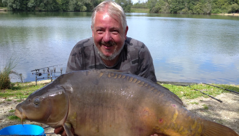 A 52 lb 4 oz fish from Blue Lake, Carp, Aug 2023