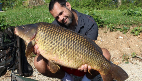 A 30 lb carp from Blue Lake, guillaume legarer, Jul 2018