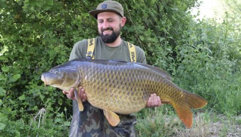 A 37 lb 8 oz carp from Blue Lake, Nicholas Lowe, May 2022