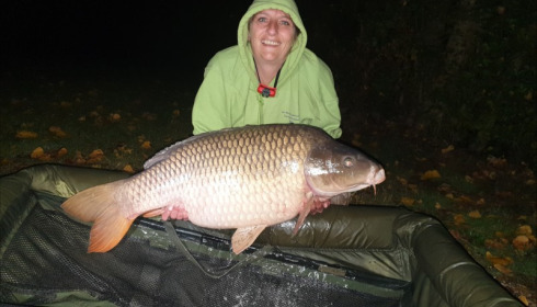 A 39 lb 8 oz carp from Blue Lake, Kathryn Shergold, Sep 2019