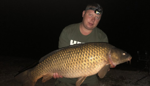 A 25 lb carp from Blue Lake, Algimantas Raila, Aug 2018