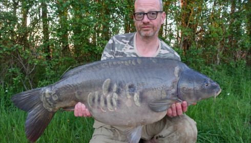 A 40 lb carp from Blue Lake, Apr 2019