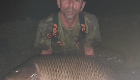 A 52 lb 4 oz carp from Blue Lake, Spyros Agisilaou, Aug 2023