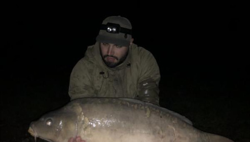 A 36 lb carp from Blue Lake, louis, Sep 2019