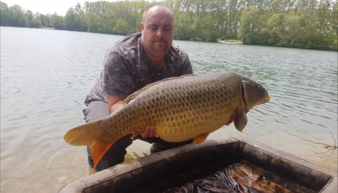 A 40 lb 7 oz carp from Blue Lake, Dean Harris , May 2019