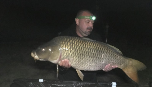 A 42 lb 8 oz carp from Blue Lake, Steve, Jun 2017