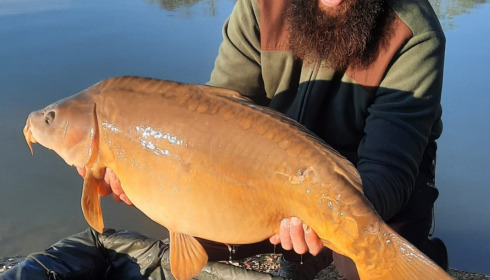 A 34 lb carp from Blue Lake, Jack Creegan, Apr 2022