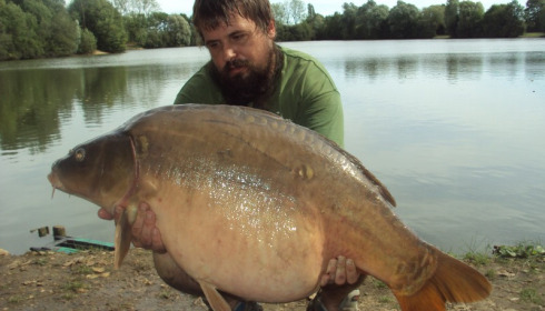 A 39 lb carp from Blue Lake, jonathan collect, Aug 2015