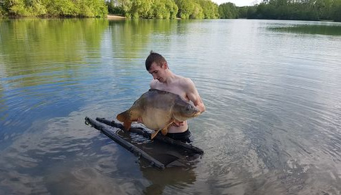 A 47 lb carp from Blue Lake, Joe, May 2022