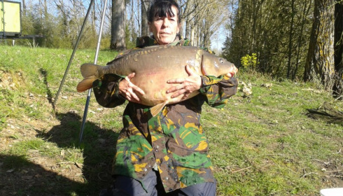 A 32 lb carp from Blue Lake, lizzie newcombe, Apr 2016