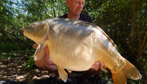 A 40 lb carp from Blue Lake, craig hill, Sep 2018