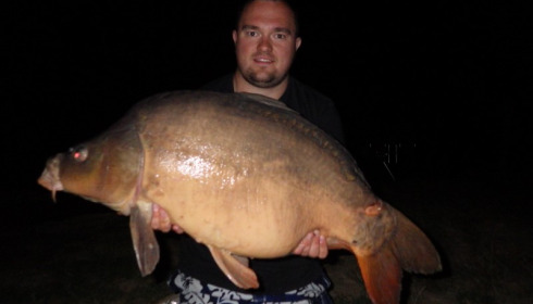 A 35 lb carp from Blue Lake, josh wells, Aug 2015