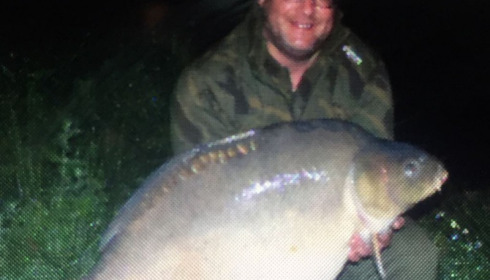 A 55 lb 13 oz carp from Blue Lake, Sep 2017