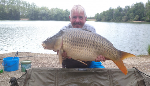 A 48 lb carp from Blue Lake, Gary Young, Aug 2021