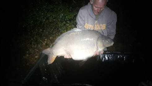 A 59 lb carp from Blue Lake, Nigel, Oct 2018