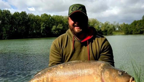 A 32 lb carp from Blue Lake, Sep 2017