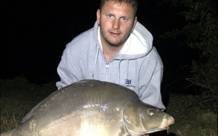 A 36 lb carp from Blue Lake, Brian Smith, Aug 2018