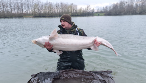 A 98 lb fish from Blue Lake, Biggest fish of week, Mar 2022