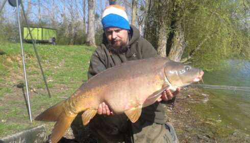 A 34 lb carp from Blue Lake, jonny newcombe, Apr 2016
