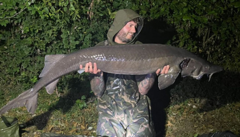 A 52 lb sturgeon from Blue Lake, Sep 2022