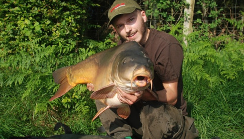 A 47 lb 8 oz carp from Boux, Kieran Lack, Jun 2015