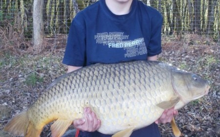A 42 lb 2 oz carp from Boux, Louis Ryley, Apr 2012