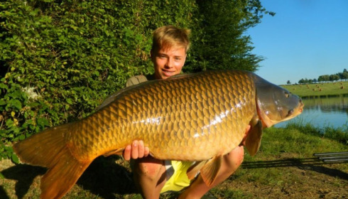 A 44 lb 6 oz carp from Boux, Jake Carling, Aug 2013