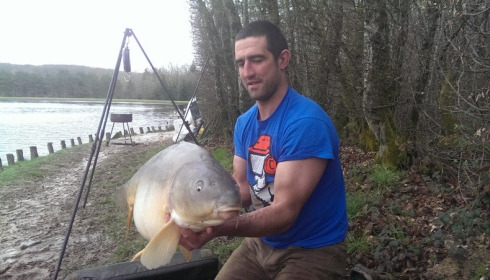 A 38 lb carp from Boux, Andy Mason, Apr 2015
