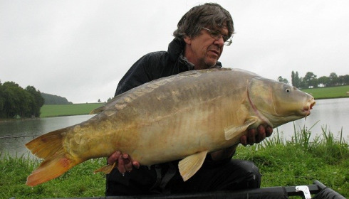 A 34 lb carp from Boux, Jim Kelly, Aug 2014