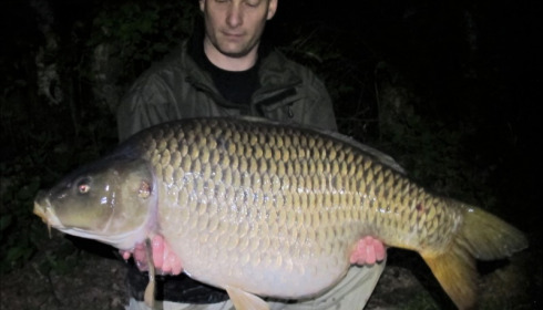 A 52 lb 4 oz carp from Boux, Wood's Party, Apr 2018