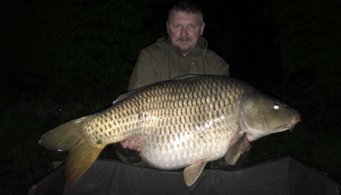 A 49 lb carp from Boux, Neal Thompson, May 2015