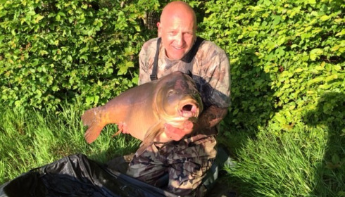 A 58 lb 13 oz carp from Boux, Glenn Lack, Jun 2015