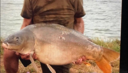 A 53 lb carp from Boux, Brian Satwick, Aug 2019