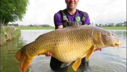 A 46 lb 8 oz carp from Boux, May 2019