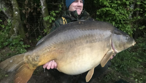 A 53 lb 4 oz carp from Boux, matthew hoskins, Apr 2018
