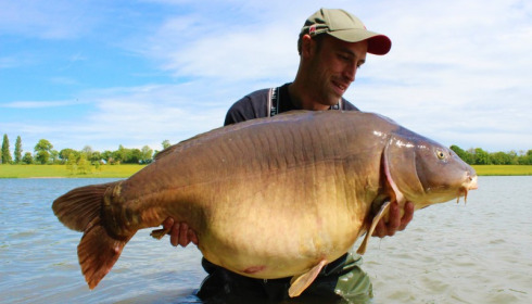 A 54 lb 10 oz carp from Boux, Gary Western, May 2014