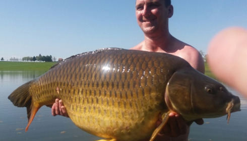 A 54 lb 15 oz carp from Boux, Thomas Lawlor, Apr 2018
