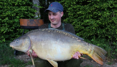 A 34 lb 11 oz carp from Boux, Michael Purnell, May 2014