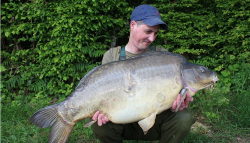 A 38 lb 10 oz carp from Boux, Michael Purnell, May 2014