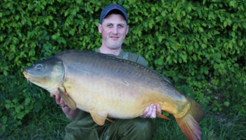 A 38 lb 1 oz carp from Boux, Michael Purnell, May 2014