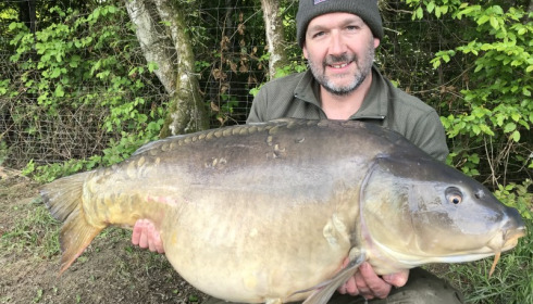 A 55 lb carp from Boux, Glynn Newland, Apr 2018
