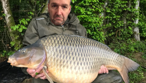 A 65 lb carp from Boux, Glynn Newland, Apr 2018