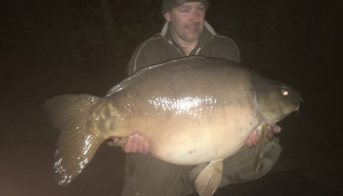 A 45 lb 4 oz carp from Boux, Glynn Newland, Apr 2017