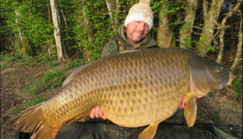 A 57 lb 10 oz carp from Boux, May 2019