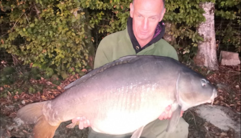 A 50 lb 8 oz carp from Boux, Christopher Powell, Sep 2019