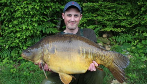 A 28 lb 4 oz carp from Boux, Michael Purnell, May 2014